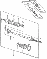 44011SA5315 - : Drive Shaft Set, L Outboard for Honda Image