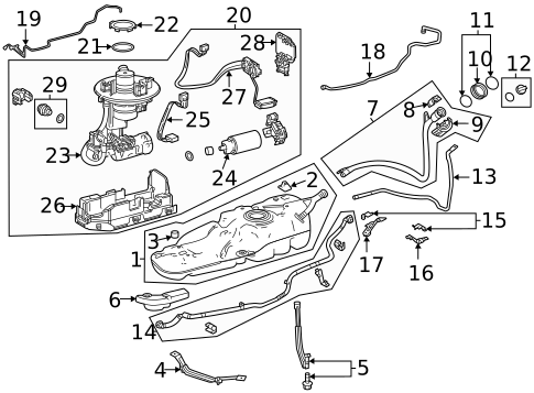 Fuel Storage for 2025 Toyota Highlander #0