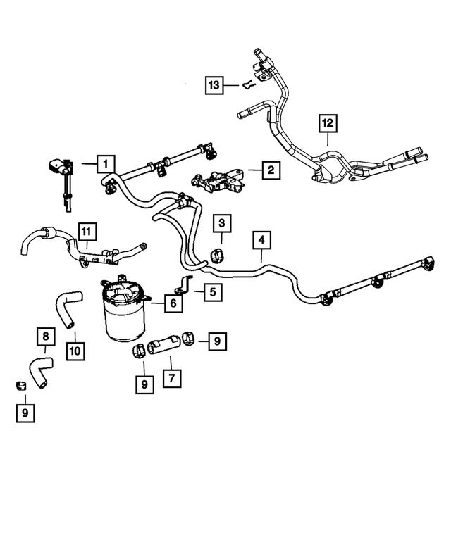 68005699AA - : Fuel Line for Mopar Image