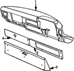 BAC2952 - : Glove Box Door for Jaguar: XJS Image