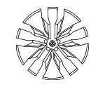 5NN601025AAFZZ - : Wheel, Alloy for Volkswagen: Tiguan Image