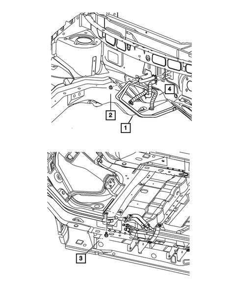 Air Conditioner and Heater Plumbing for 2007 Dodge Caravan #3