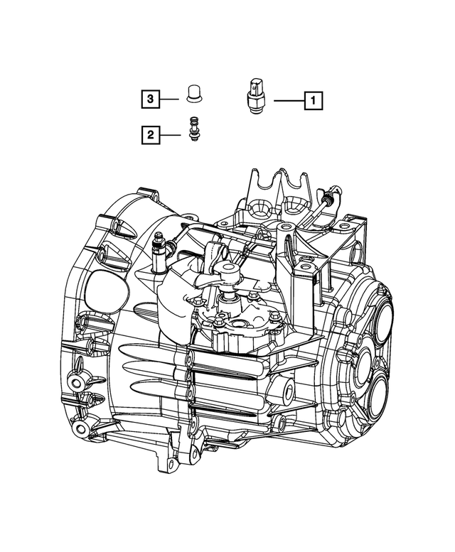 68033369AA - 6 SPEED MANUAL GETRAG DMT6: Back Up Lamp Switch for Mopar Image