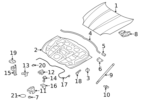 Hood & Components for 2008 Jaguar XK #0
