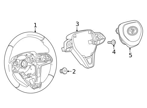 Steering Wheel & Trim for 2025 Toyota Corolla #1