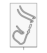 52209181842 - Body: Hose for BMW: 740i, 740Ld xDrive, 740Li, 740Li xDrive, 750i, 750i xDrive, 750Li, 750Li xDrive, 760Li, ActiveHybrid 7 Image