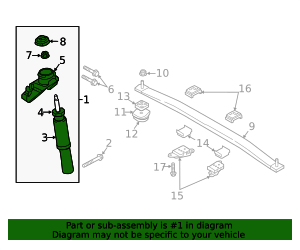 2016-2024 Volvo Suspension Shock Absorber 32346560 | TascaParts.com