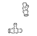 N90693101 - Belts &amp; Cooling: Radiator Coolant Hose Adapter for Audi Image