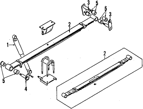 Rear Suspension for 1988 Isuzu Pickup #1