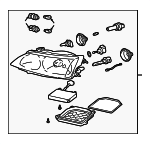 8111053040 - Electrical: Headlamp Assembly for Lexus: IS300 Image