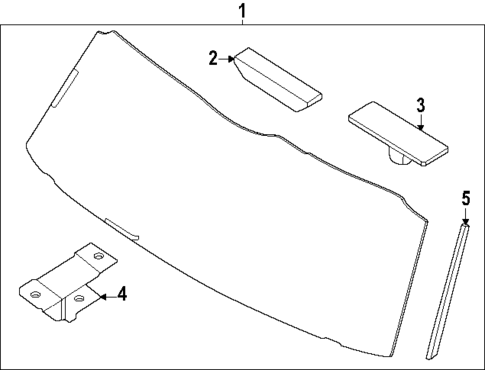 Glass - Lift Gate for 2025 Kia EV9 #0