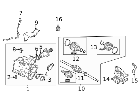 Carrier & Front Axles for 2022 Land Rover Discovery Sport #0