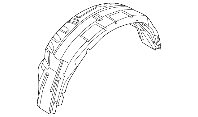 PC3Z-9927886-A - One Pair Wheel-Well Liners For Rear Wheel - 2023