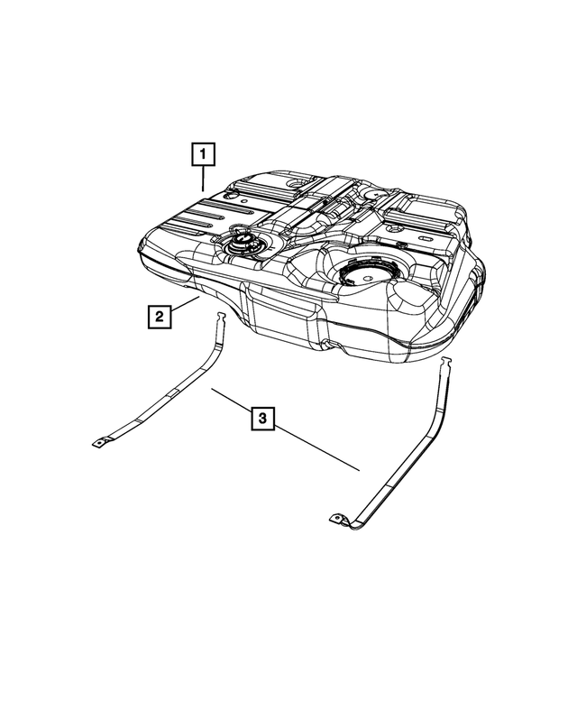 4766516AB - : Fuel Tank Mounting Strap, Right for Mopar Image