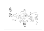1663330500 - Rear Axle: Bearing Element, Elastom for Mercedes-Benz: GL350, GL450, GL550, GL63 AMG, GLE300d, GLE350, GLE400, GLE43 AMG, GLE450 AMG, GLE550e, GLE63 AMG, GLE63 AMG S, GLS350d, GLS450, GLS550, GLS63 AMG, ML250, ML350, ML400, ML550, ML63 AMG Image