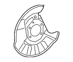 4650406110 - Brakes: Brake Dust Shield for Toyota: Camry Image