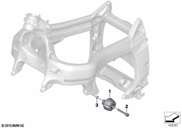 46717687730 - Frame and Mounting Parts: Right Impact Protection -  for BMW-Motorrad Image image