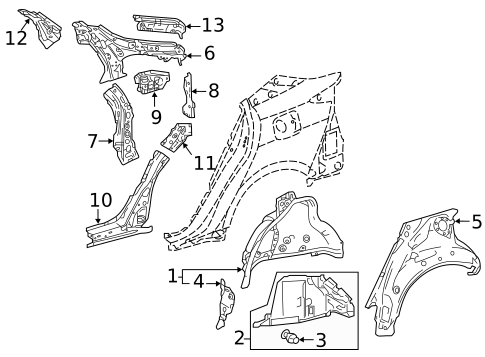 Inner Structure for 2022 Toyota Prius AWD-e #0