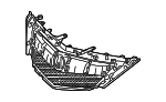 75111SZNA02 - Body: Grille for Acura Image