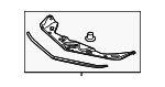 74117SZNA00 - Body: Sight Shield for Acura Image