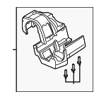 6L2Z3530AB - Steering: Shroud Assembly for Ford: Explorer, Explorer Sport Trac | Mercury: Mountaineer Image