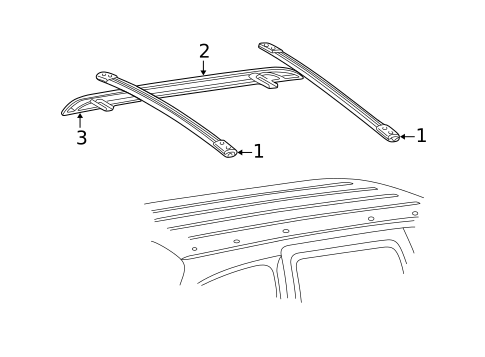 Luggage Carrier for 2005 Lincoln Navigator #0