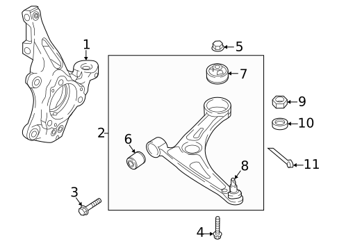 Suspension Components for 2023 Kia Niro #0