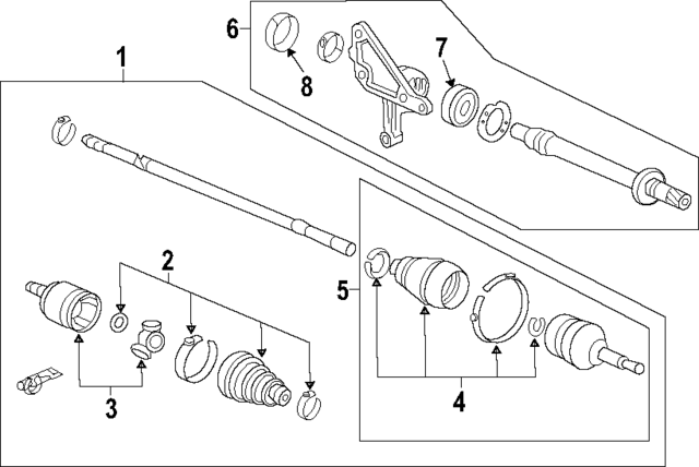 44305TK4A00 - : Axle Assembly for Acura Image