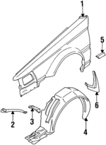 6311215E35 - : Fender for Nissan Image