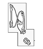 WLRA422 - Body: Motorcraftâ„¢ Window Regulator for Ford Image