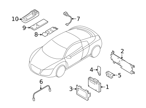 Communication System Components for 2008 Audi R8 #0
