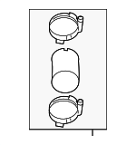 282812GTA0 - Cooling System: Inlet Tube for Hyundai: Santa Fe, Santa Fe Sport, Sonata Image