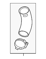 282882GTA1 - Cooling System: Outlet Tube for Hyundai: Santa Fe, Santa Fe Sport Image