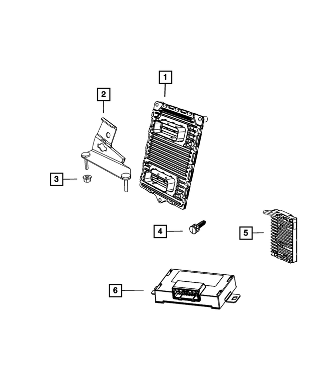 « 5187982AF – Electrical : Module De Commande Du Moteur Support pour Mopar Image »
