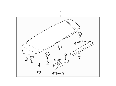 Spoiler for 2006 Subaru B9 Tribeca #0