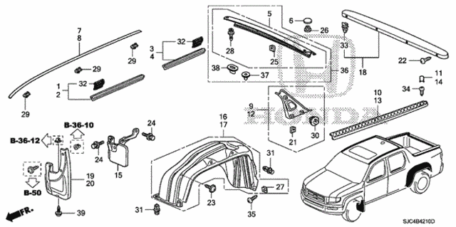 Molding for 2007 Honda Ridgeline #0