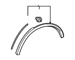 7560610010 - Body: Wheel Opening Molding for Toyota: C-HR Image
