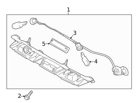 License Lamps for 2015 Kia Sedona #0