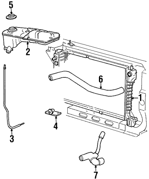 Radiator & Components for 1996 Ford Mustang #0