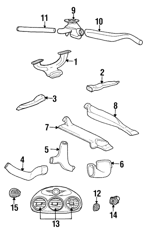 Ducts for 2000 Chrysler LHS #0