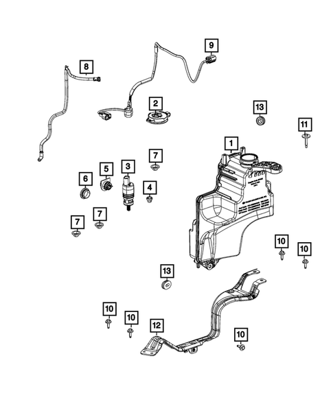 Wiper and Washer System for 2022 Jeep Gladiator #1