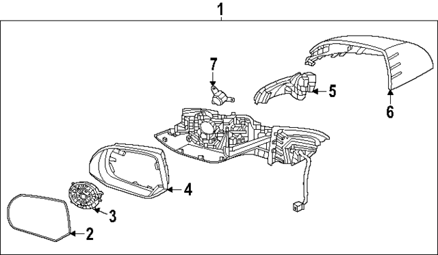 87610KL130 - : Mirror Assembly for Hyundai Image