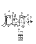 6505442AA - Cooling: Hex Head Screw And Washer for Mopar Image