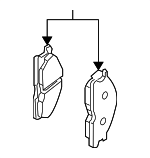 5521082Z40 - : 2011-2012 Suzuki Equator - Brake Pads Front for Suzuki: Equator Image