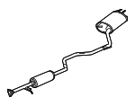 18307T3W315 - : Muffler for Honda: Accord Image