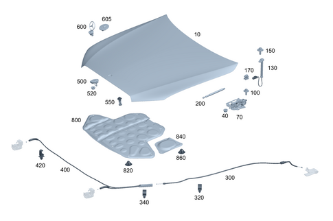 Engine Hood for 2022 Mercedes-Benz S500 #0