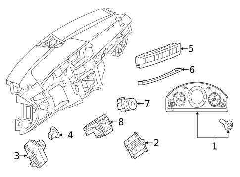 Cluster & Switches for 2016 Mercedes-Benz E63 AMG S #0