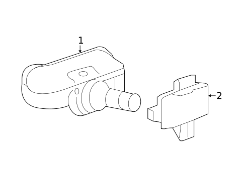 Tire Pressure Monitor Components for 2016 Mercedes-Benz GLE400 #0