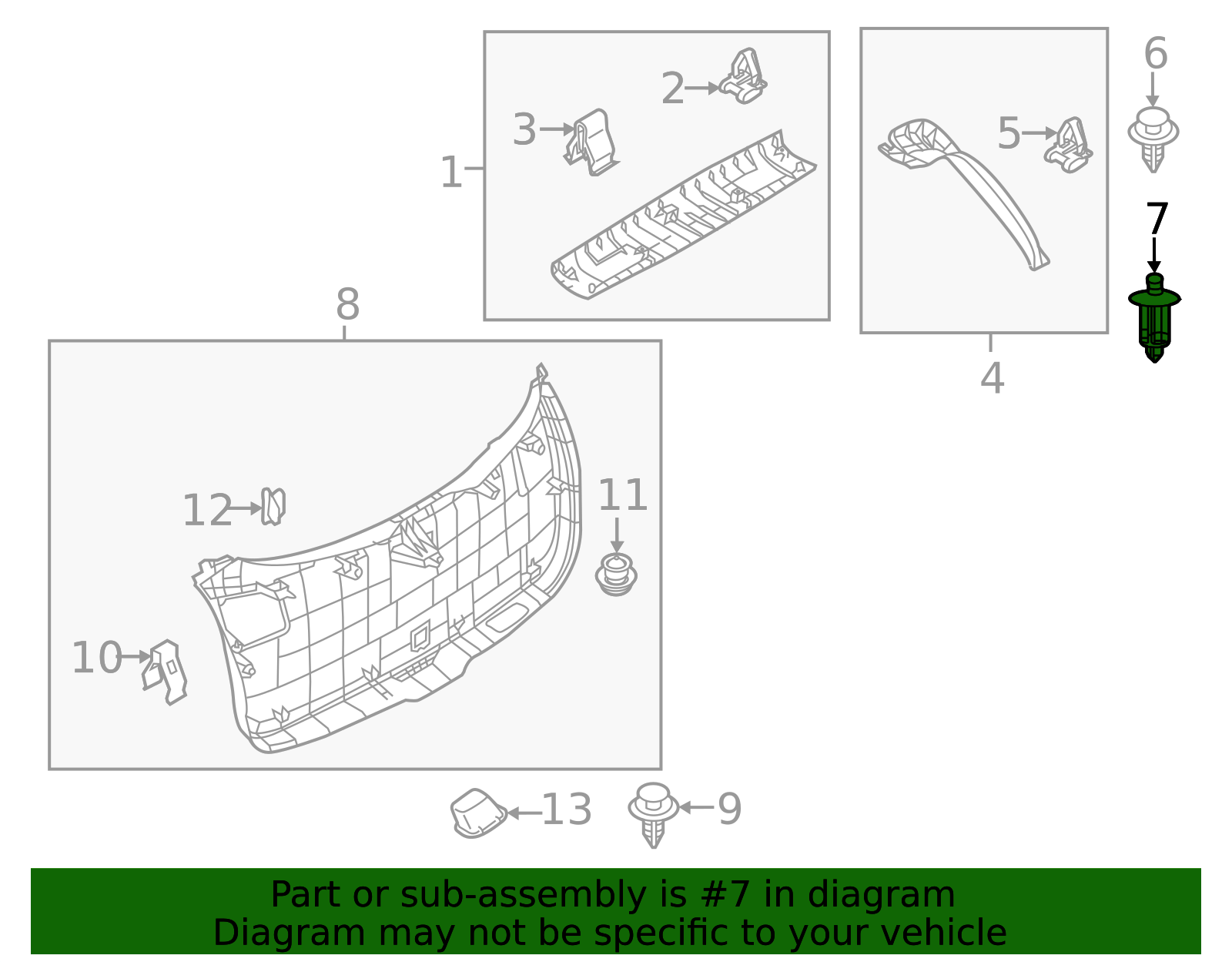 BHN9-68-301 - Side Gate Trim Hanger - 2014-2025 Mazda | Mazda Swag