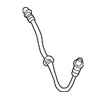 587372D300 - Brakes: Brake Hose for Hyundai: Elantra, Tiburon Image
